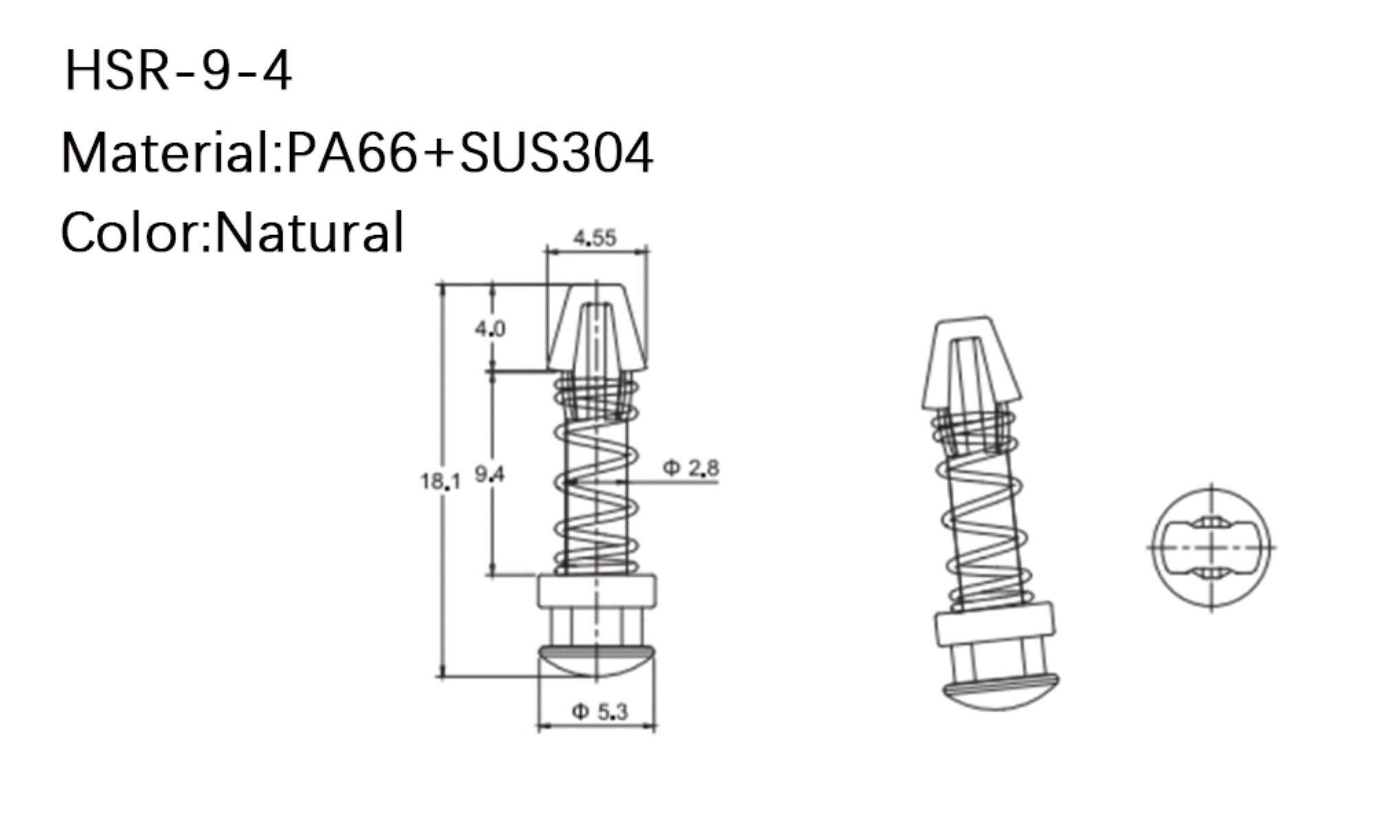 Heat Sink Rivet HSR-9-4